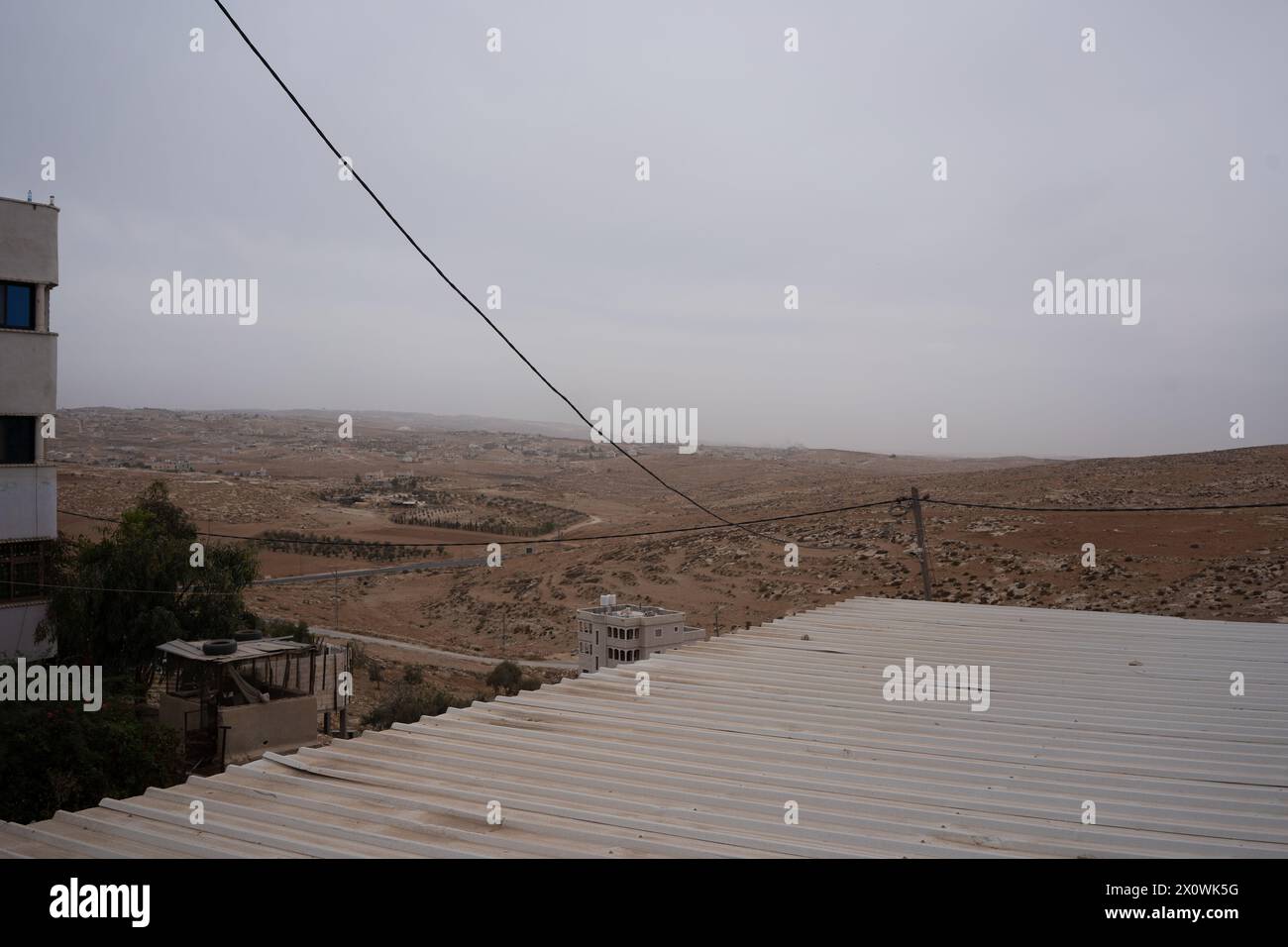 Il villaggio palestinese di At-Tuwani nella Westbank Foto Stock