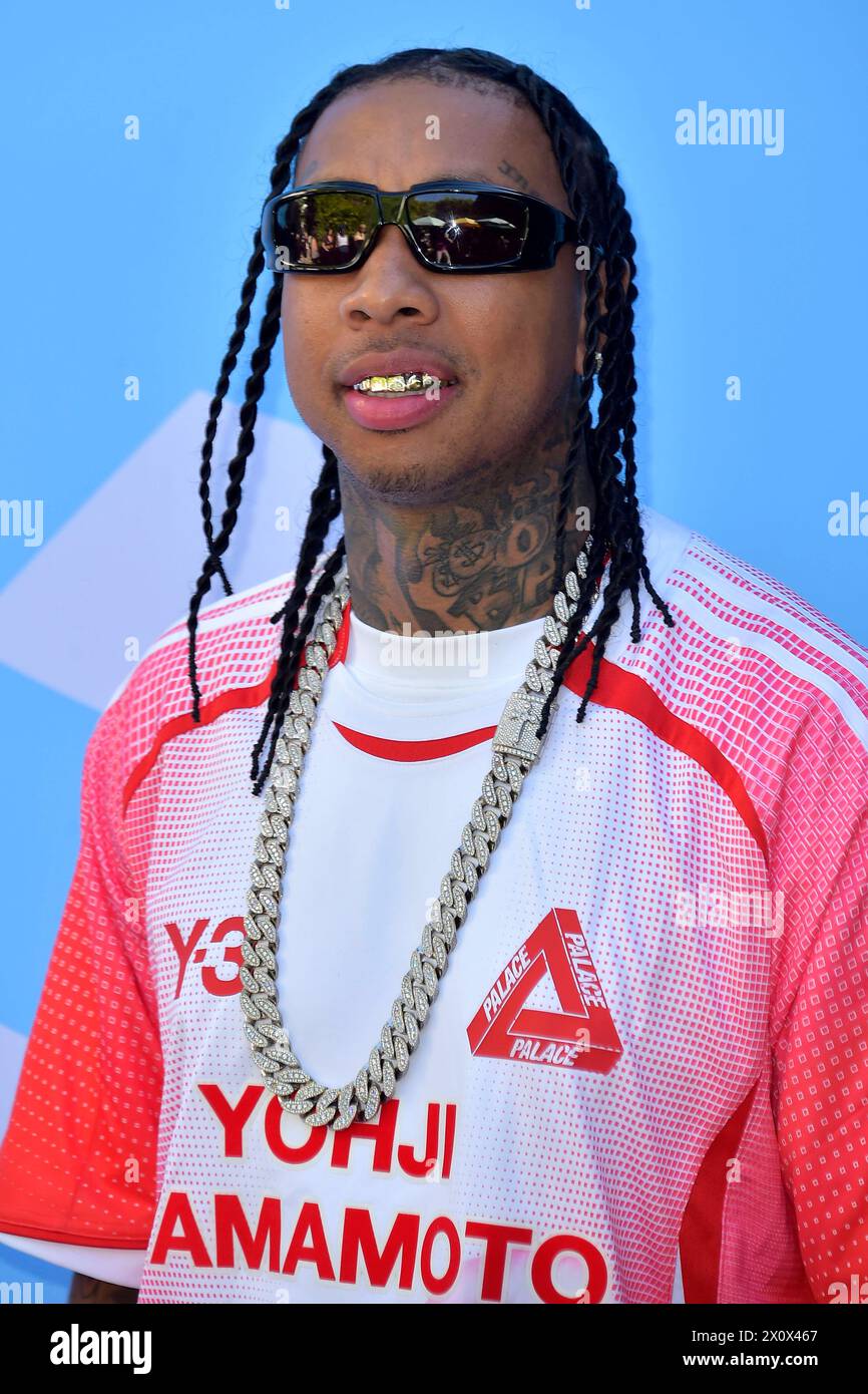 Tyga beim 7. Revolve Festival 2024 für Moda, musica e stile di vita in Parker Hotel. Palm Springs, 13.04.2024 *** Tyga al 7 Revolve Festival 2024 per moda, musica e stile di vita al Parker Hotel Palm Springs, 13 04 2024 foto:xD.xStarbuckx/xFuturexImagex Revolve 4532 Foto Stock