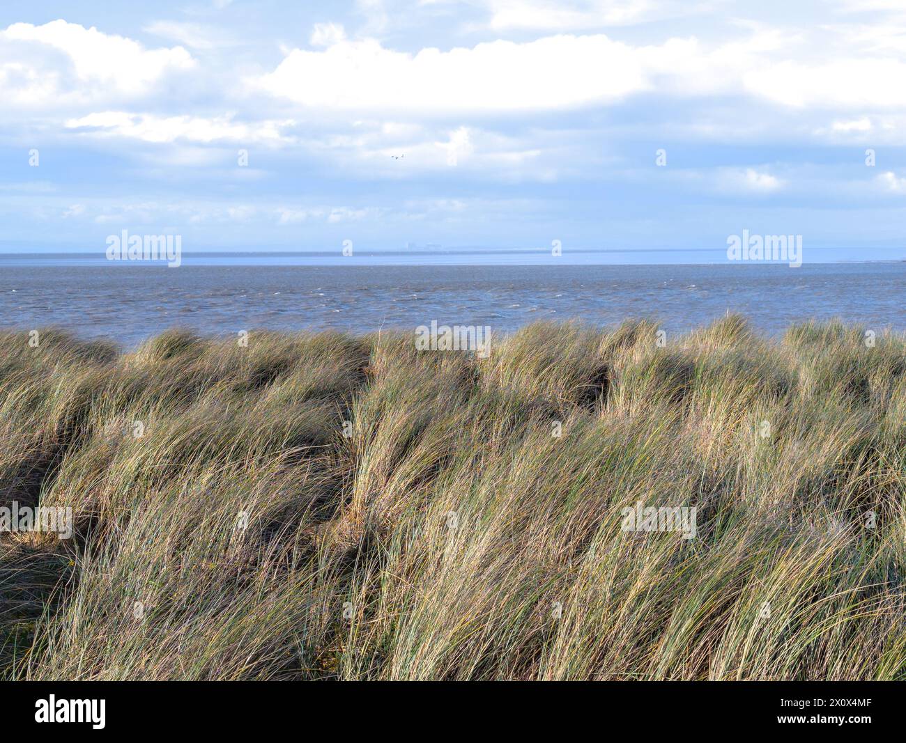 Spiaggia dei traghetti a Fleetwood Foto Stock