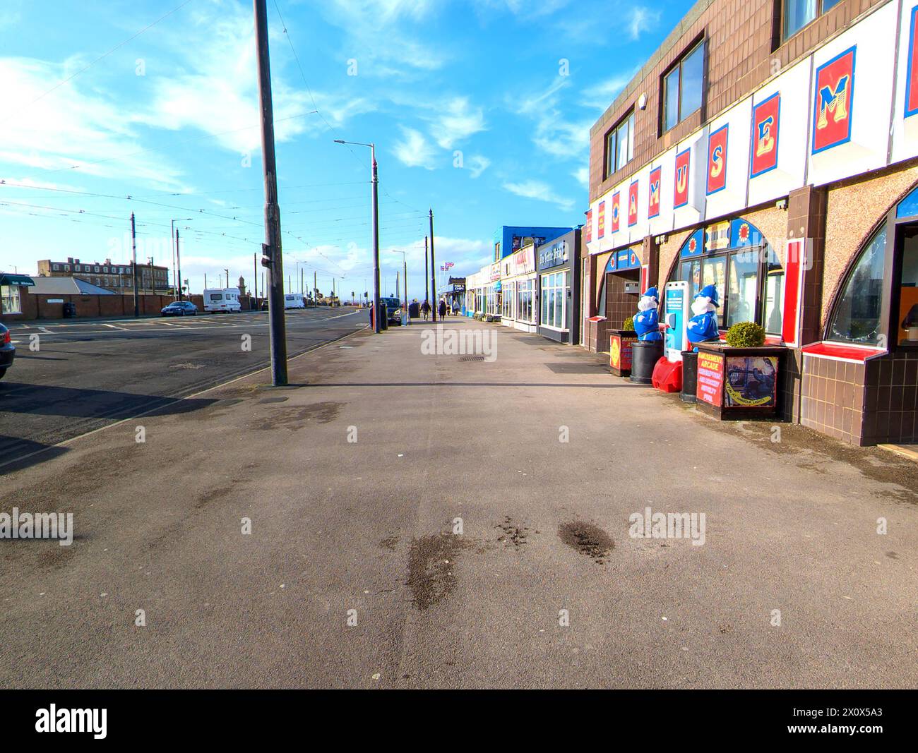 Queen's Terrace a Fleetwood Foto Stock