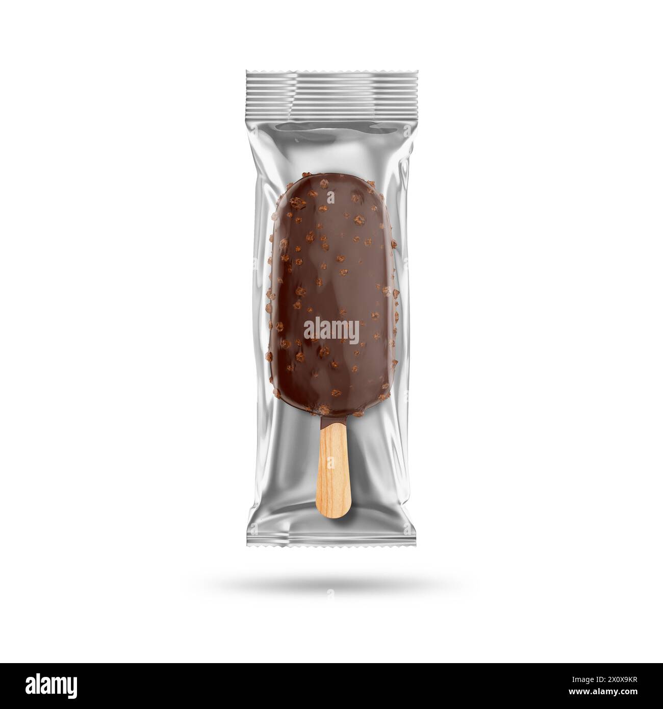 Ice Cream Mockup: Rendering 3D su sfondo isolato. Foto Stock
