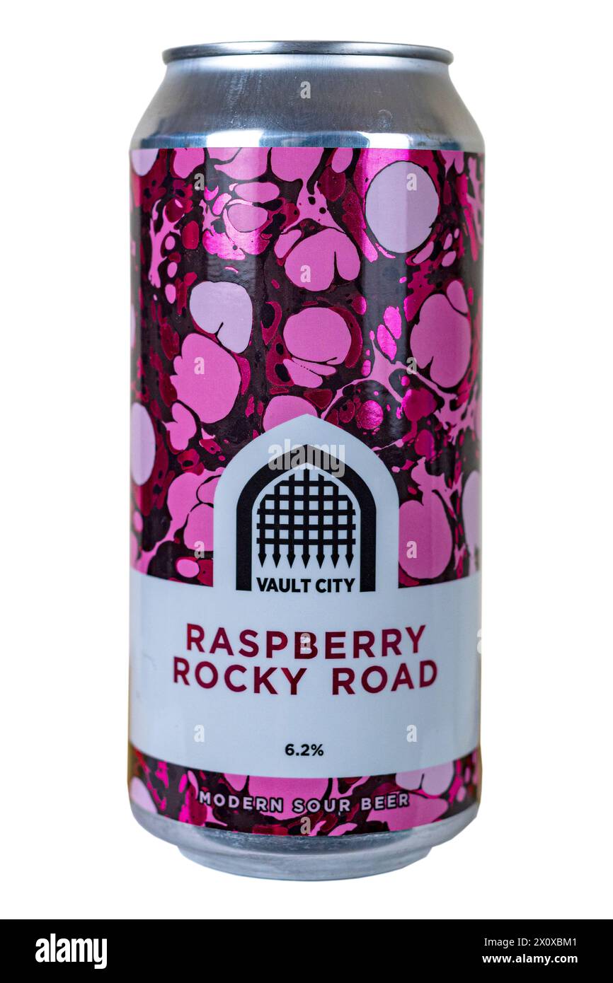 Vault City Brewing - Raspberry Rocky Road - birra acida moderna - 6,2% abv Foto Stock