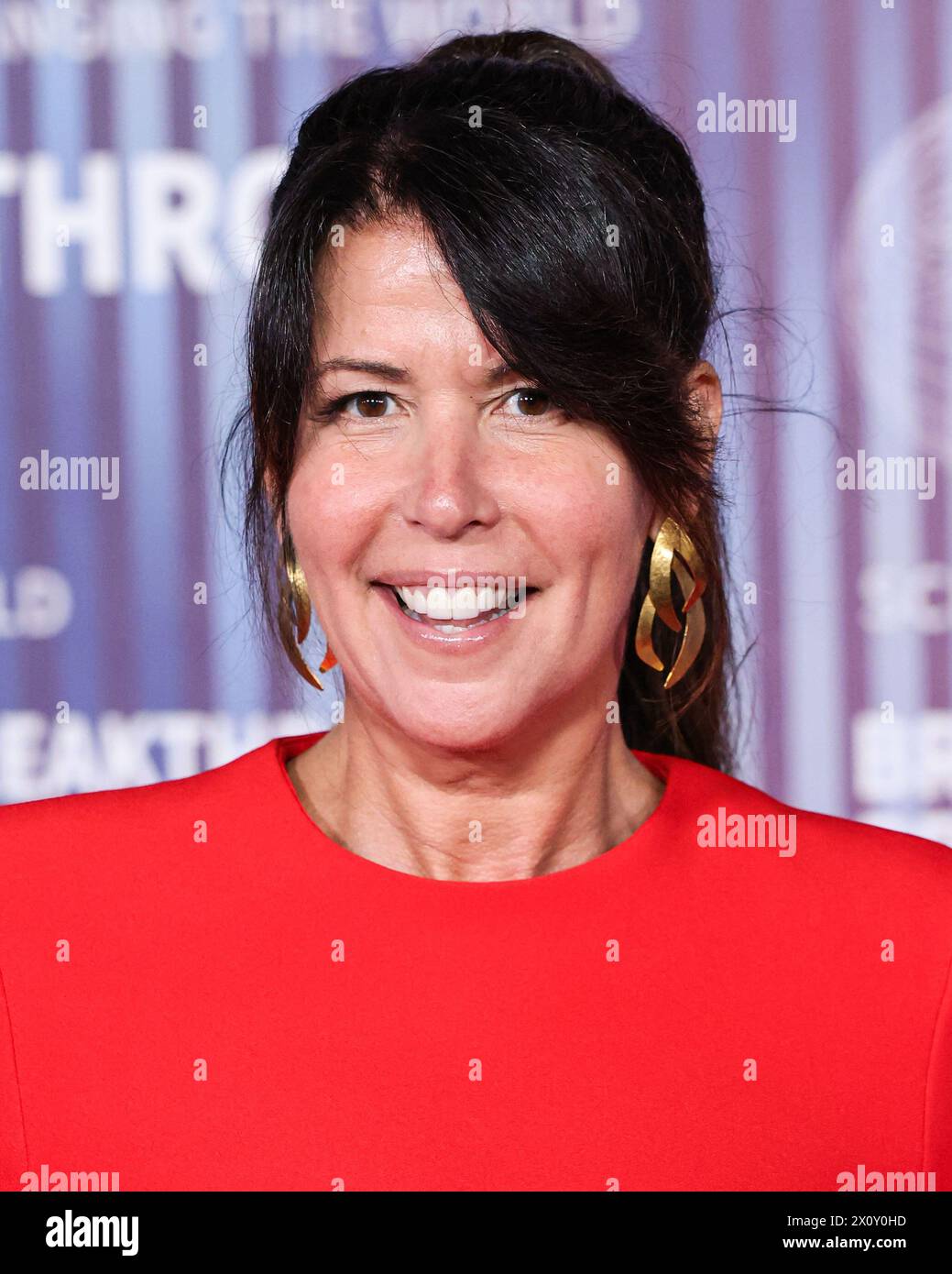 LOS ANGELES, CALIFORNIA, USA - 13 APRILE: Patty Jenkins arriva alla decima cerimonia annuale del Premio Breakthrough tenutasi all'Academy Museum of Motion Pictures il 13 aprile 2024 a Los Angeles, California, Stati Uniti. (Foto di Xavier Collin/Image Press Agency) Foto Stock