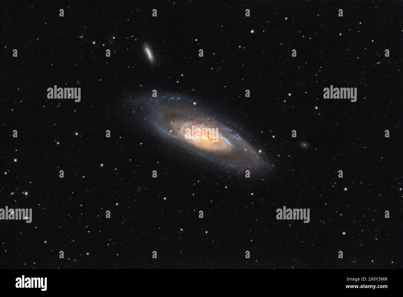 Messier 106 galassia da cortile Foto Stock