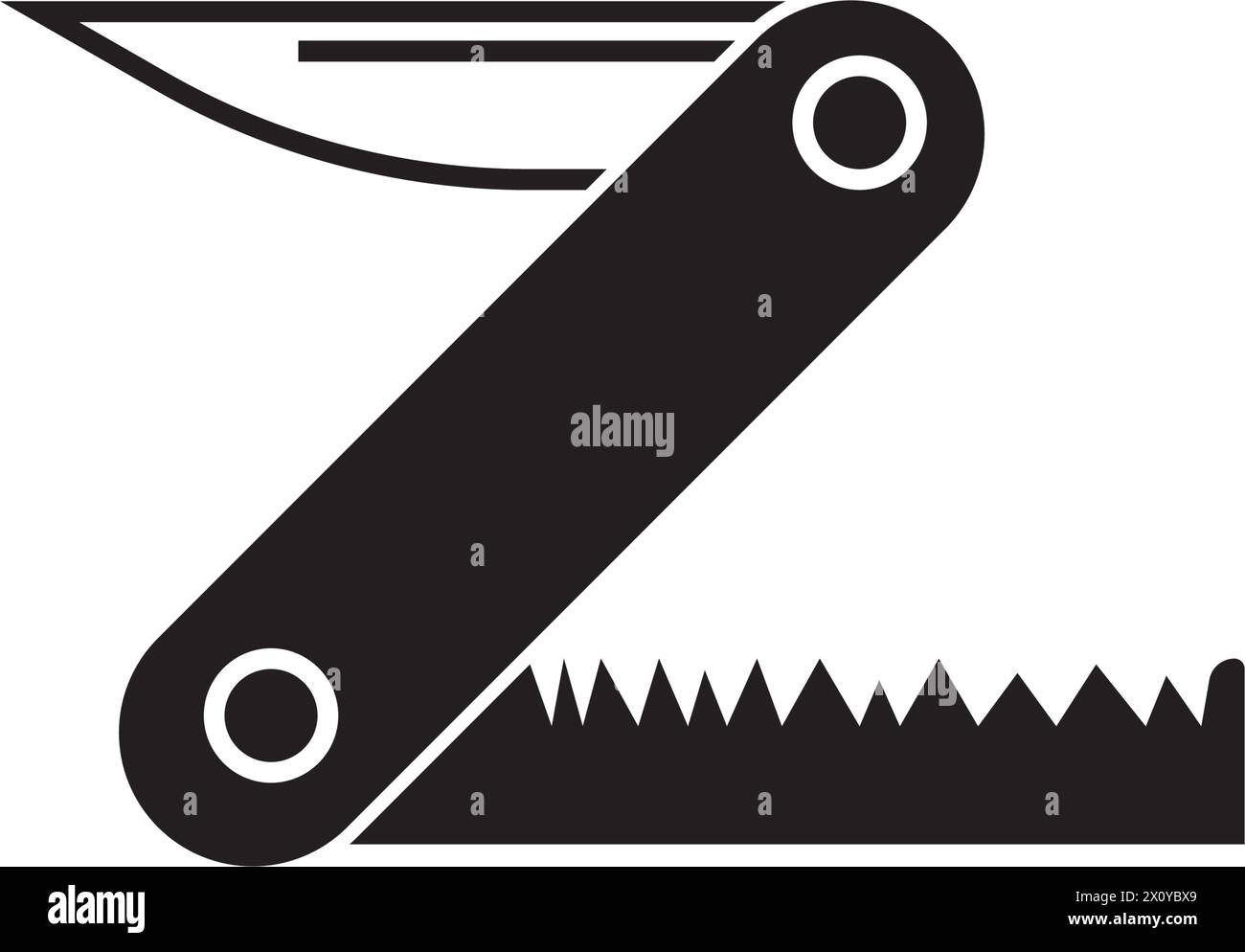 coltello taglierina - modello di disegno vettoriale icona cancelleria Illustrazione Vettoriale