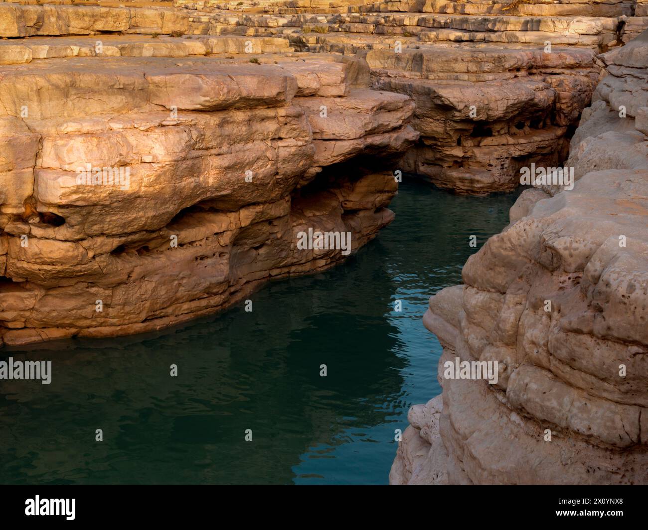 Canyon nascosto vicino a riyad, famoso luogo turistico Foto Stock