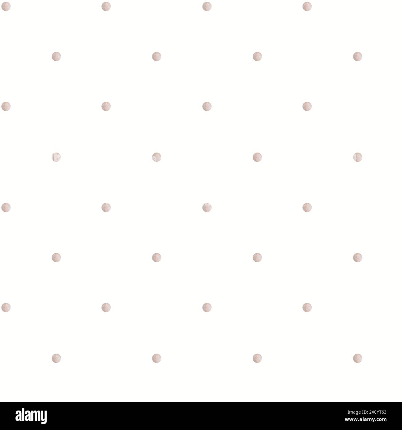 Puntini Polka su sfondo bianco. Motivo senza cuciture. Festa per bambini, baby shower, compleanno. Design semplice per carta da parati, cartoline, carta da imballaggio, stato Foto Stock