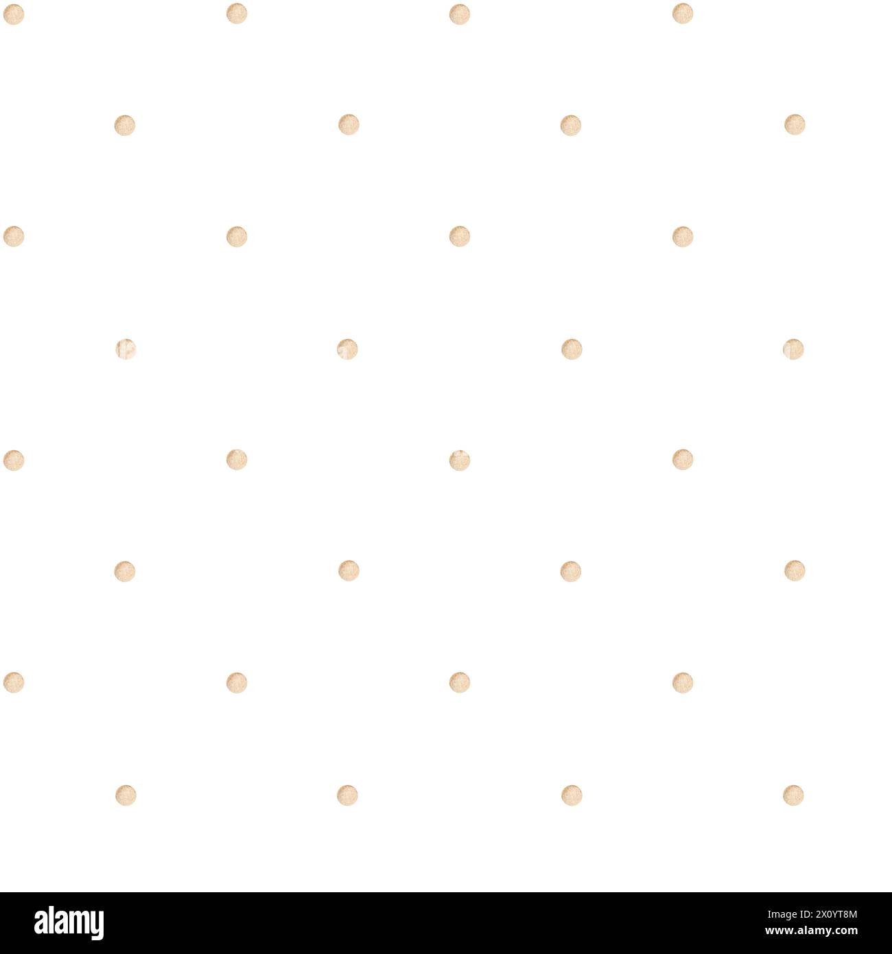 Puntini Polka su sfondo bianco. Motivo senza cuciture. Festa per bambini, baby shower, compleanno. Design semplice per carta da parati, cartoline, carta da imballaggio, stato Foto Stock