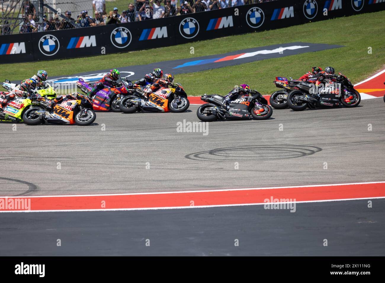 Austin, Stati Uniti. 14 aprile 2024. Il Red Bull Grand Prix of the Americas si svolge al Circuit of the Americas di Austin, Texas, il 14 aprile 2024. (Foto di Stephanie Tacy/SIPA USA) credito: SIPA USA/Alamy Live News Foto Stock