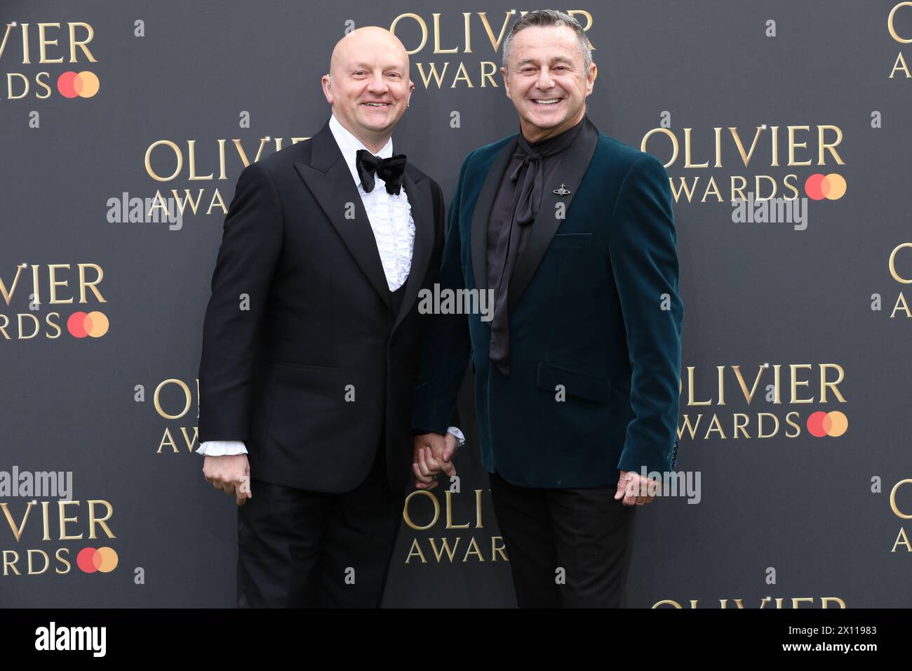 Mark Smith partecipa agli Olivier Awards 2024 con Mastercard alla Royal Albert Hall di Londra. Foto Stock