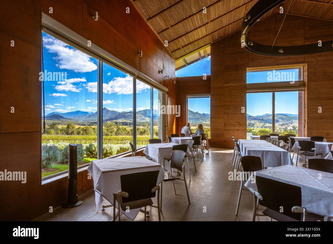 Mount Alford, Queensland, Australia - ristorante presso la fattoria di lavanda Kooroomba Foto Stock