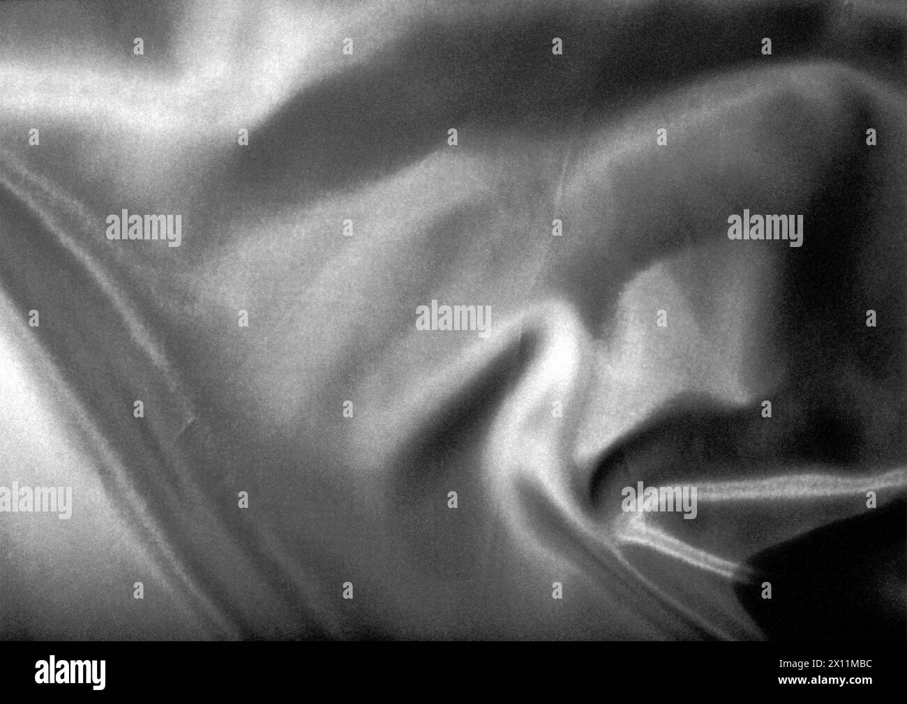 Sfondo in tessuto bianco e nero. Il motivo del materiale naturale copre l'illustrazione 3D. Foto Stock