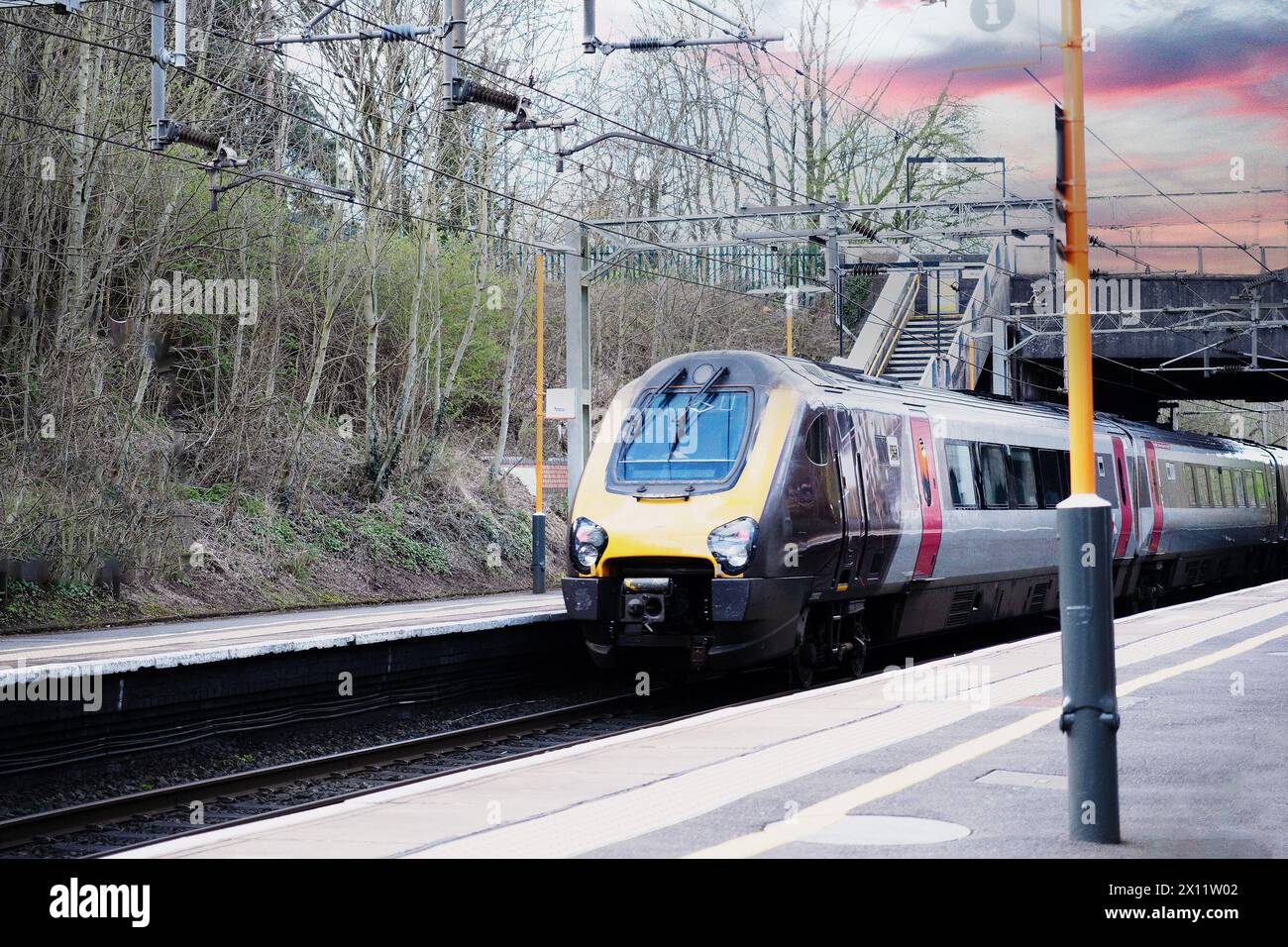 Stazione ferroviaria elettrica Alvechurch Worcestershire Inghilterra Regno Unito Foto Stock
