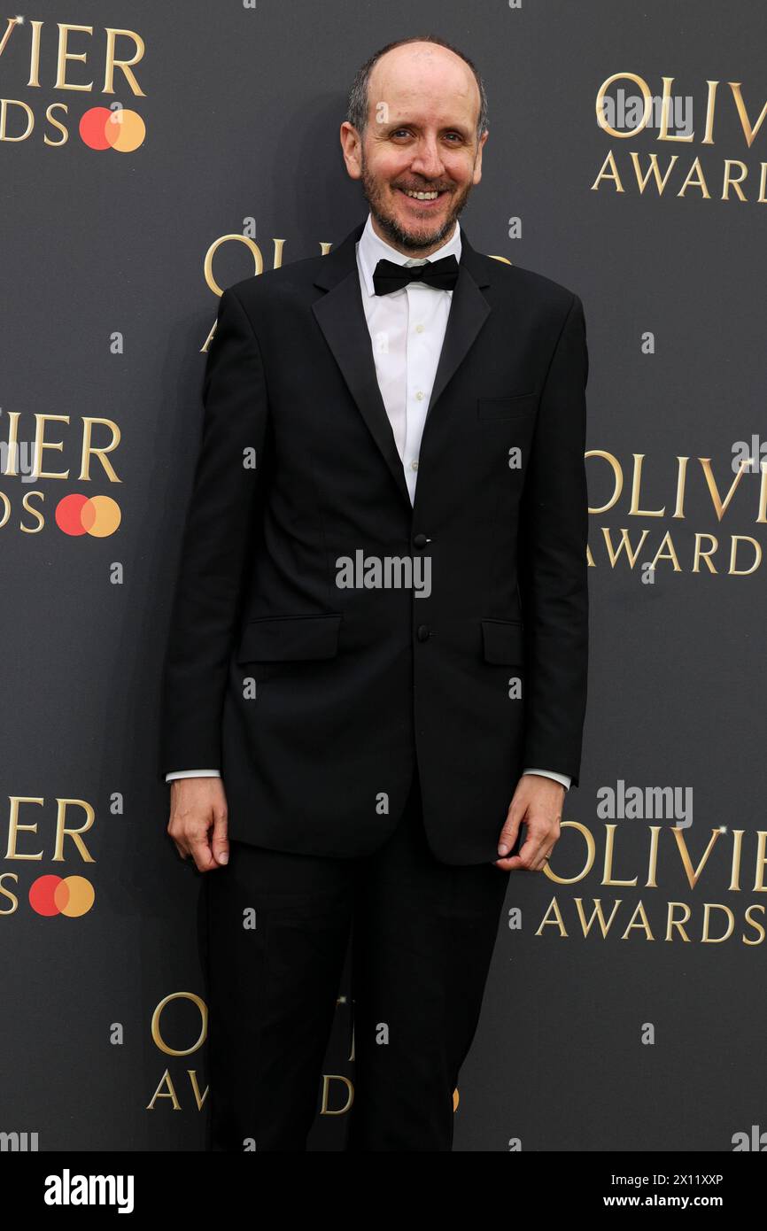 Londra, Regno Unito. 14 aprile 2024. Jack Thorne partecipa agli Olivier Awards 2024 alla Royal Albert Hall di South Kensington, Londra. (Foto di Cat Morley/SOPA Images/Sipa USA) credito: SIPA USA/Alamy Live News Foto Stock