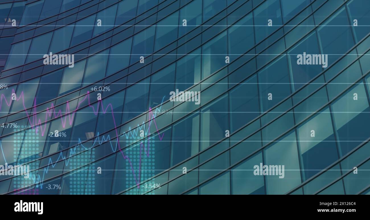 Immagine del testo con globo e rete di connessioni Foto Stock