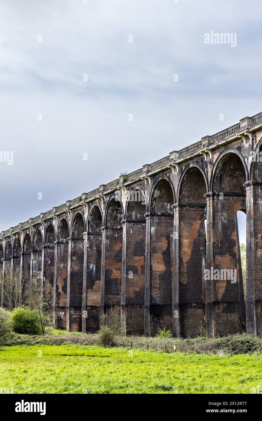 19th Century Ouse Valley Viaduct vicino Balcombe, West Sussex, Inghilterra Foto Stock