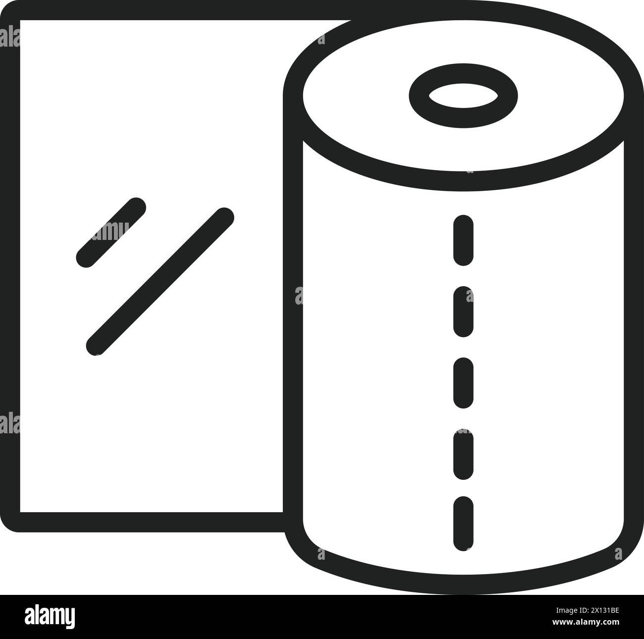 Immagine vettoriale icona avvolgimento in plastica. Adatto per applicazioni mobili applicazioni Web e supporti di stampa. Illustrazione Vettoriale