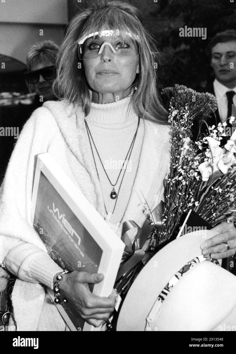Vienna il 5 gennaio 1990: Bo Derek arriva a Vienna per promuovere il suo nuovo film "Ghosts CAN't Do IT". - 19900105 PD0003 - Rechteinfo: Diritti gestiti (RM) Foto Stock
