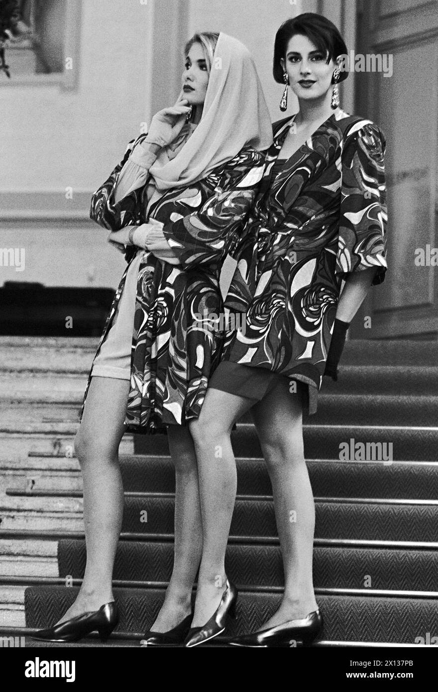 Vienna il 5 marzo 1991: Presentazione della moda viennese per la stagione primavera/estate 1991. - 19910305 PD0007 - Rechteinfo: Diritti gestiti (RM) Foto Stock