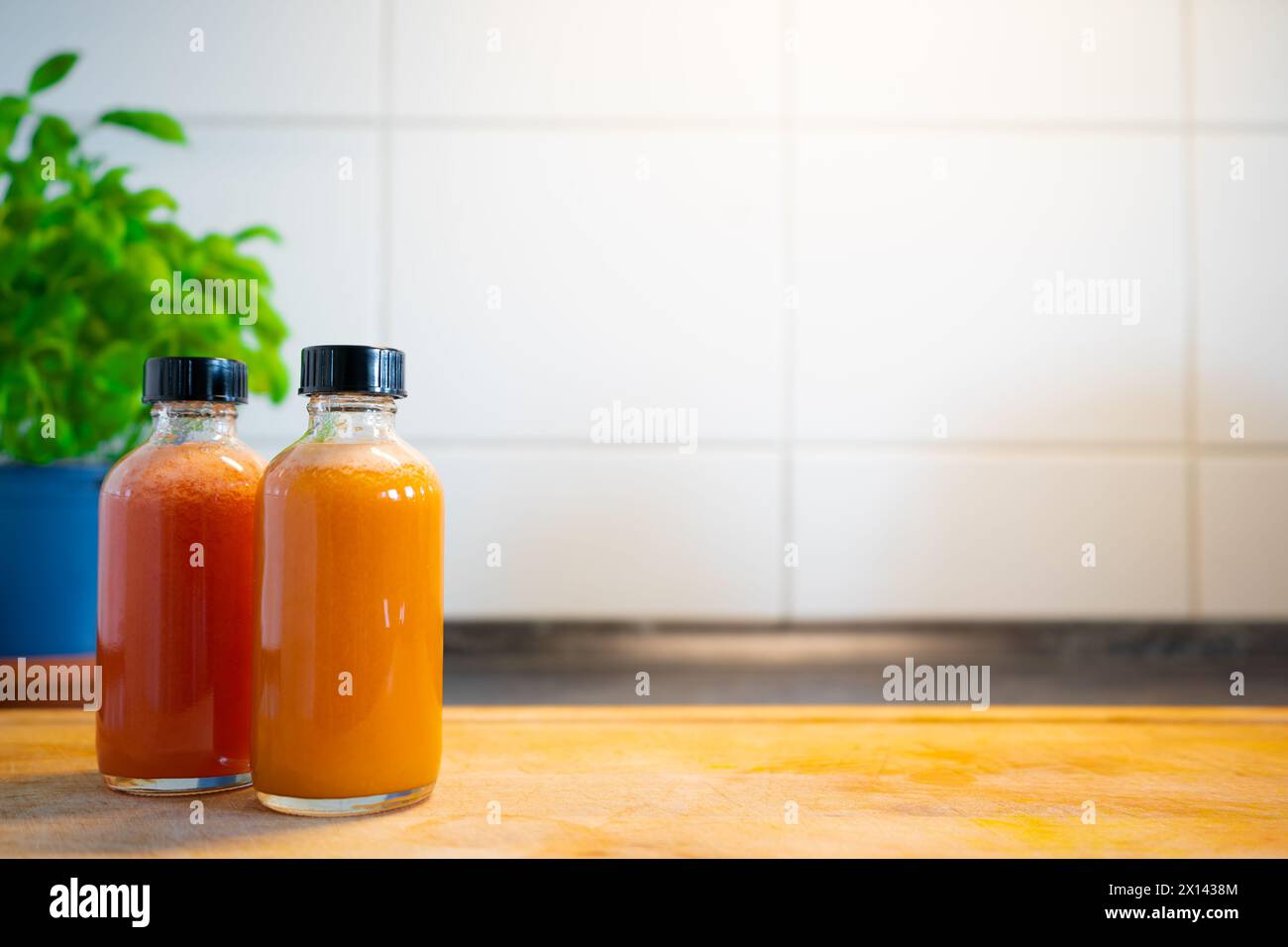 Succhi sani a base di verdure. Foto Stock