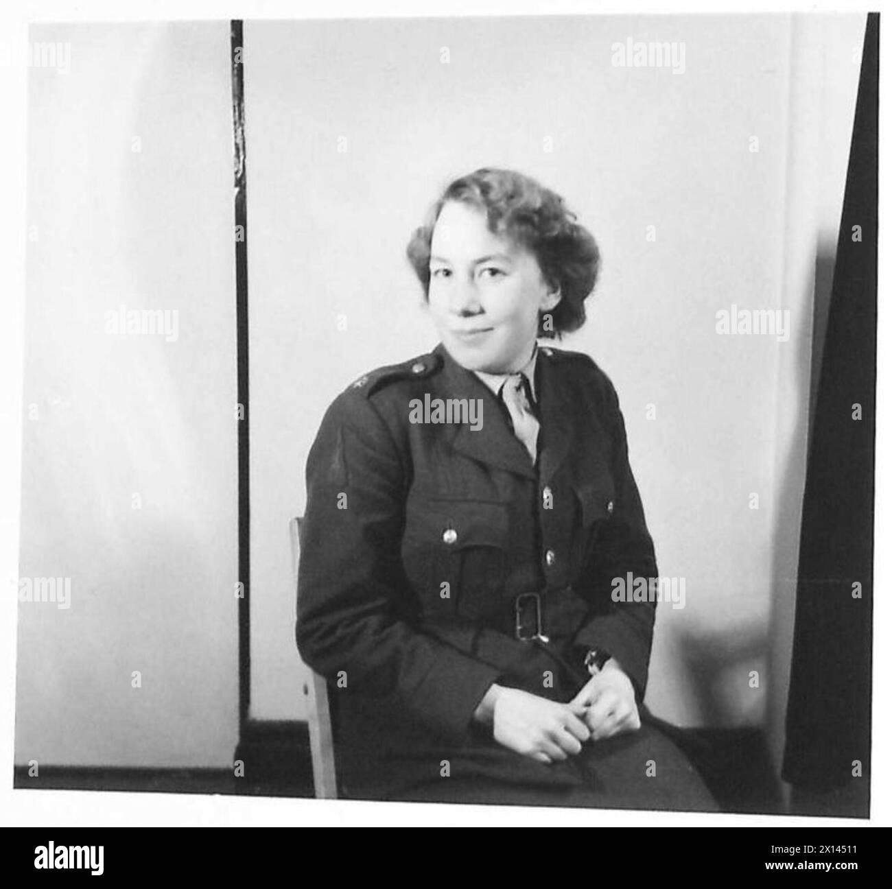 Il privato Joyce Collinson è registrato come membro del personale dell'esercito britannico. Foto Stock