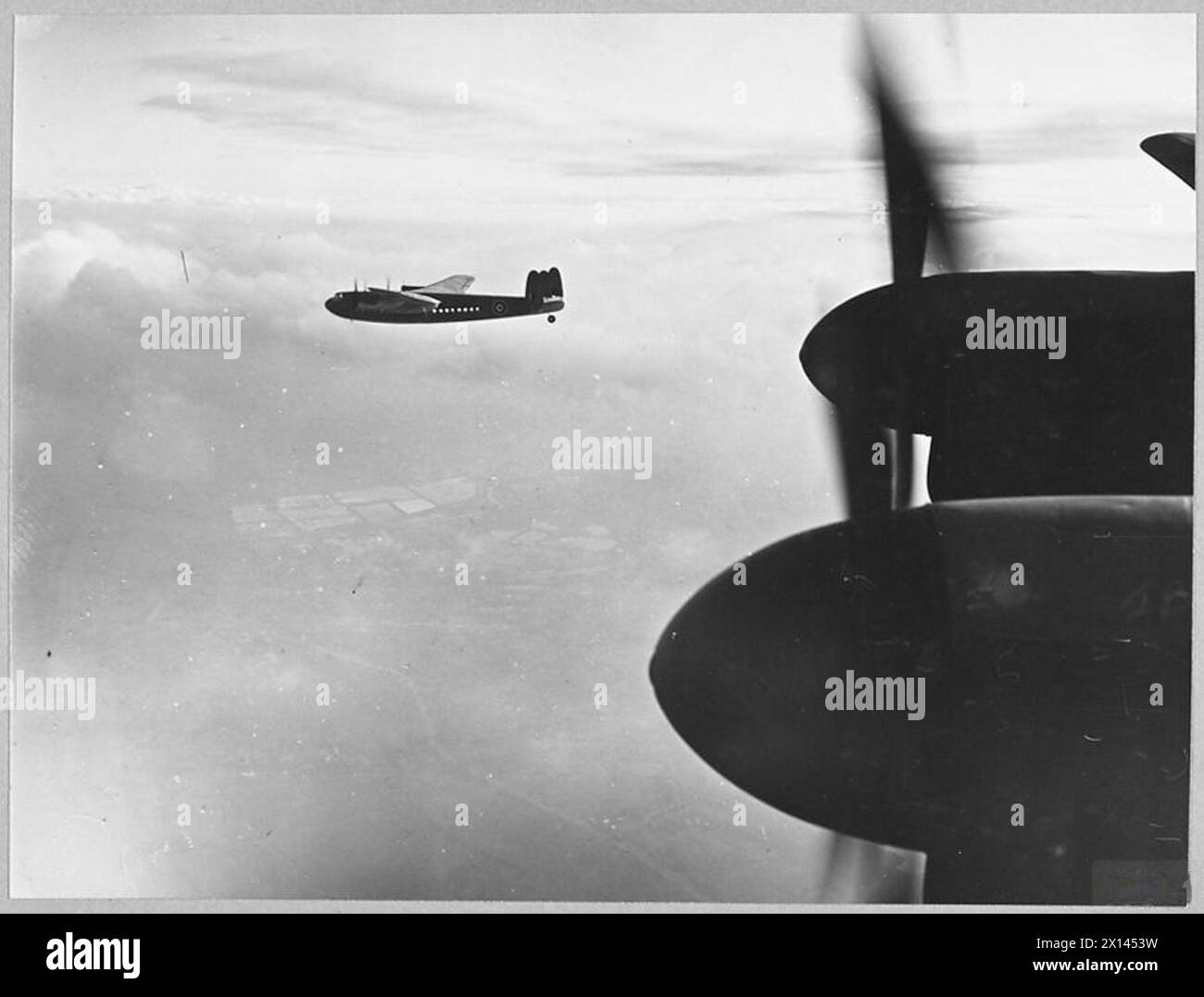 L'Avro York è un monoplano quadrimotore da trasporto ad ala alta basato sul bombardiere Lancaster, equipaggiato con motori Rolls-Royce Merlin, fotografato per la prima volta nel 1943 per la Royal Air Force. Foto Stock