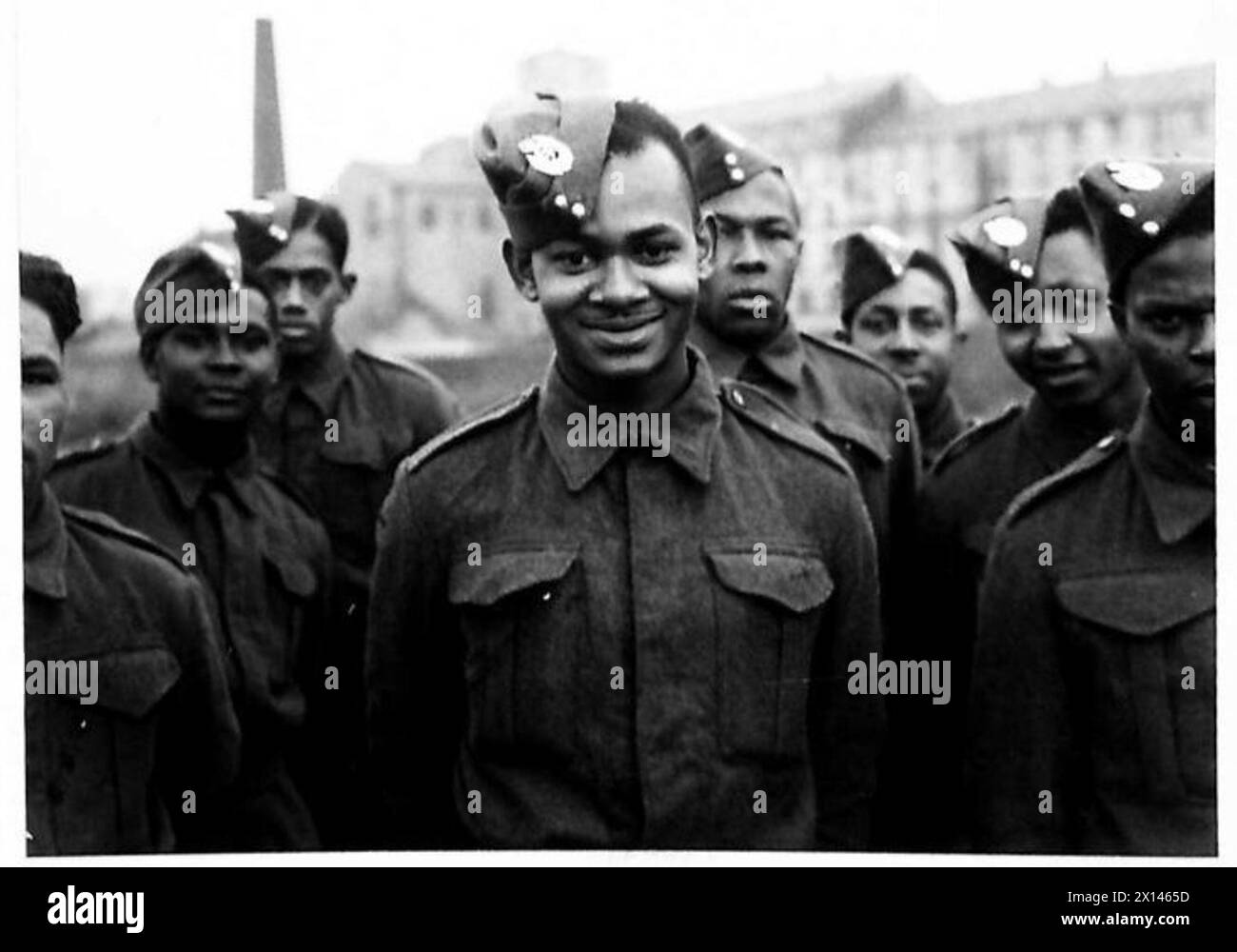 Sapper Miller di Kingstown è raffigurato come parte delle truppe coloniali in servizio in Gran Bretagna, British Army. Foto Stock
