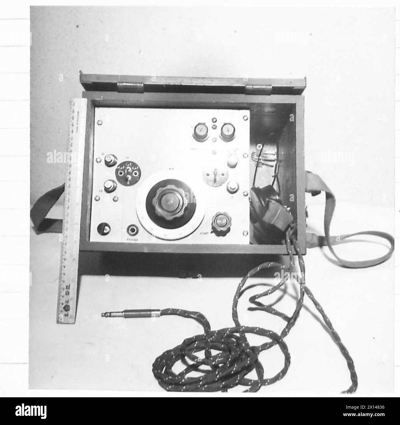 L'esercito britannico utilizza Locator, line e Cable Facelt No.1 come parte delle apparecchiature di comunicazione wireless per le operazioni militari. Foto Stock