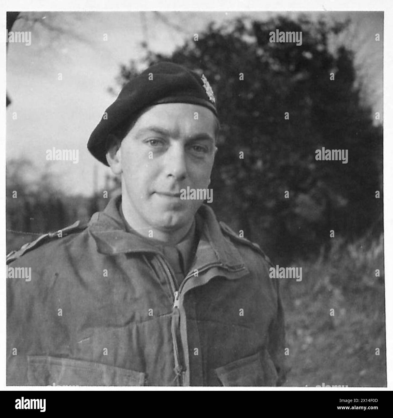 Il capitano C.R.W. Scruby è assegnato alla 1st Air Landing Brigade per le operazioni militari aviotrasportate. Foto Stock