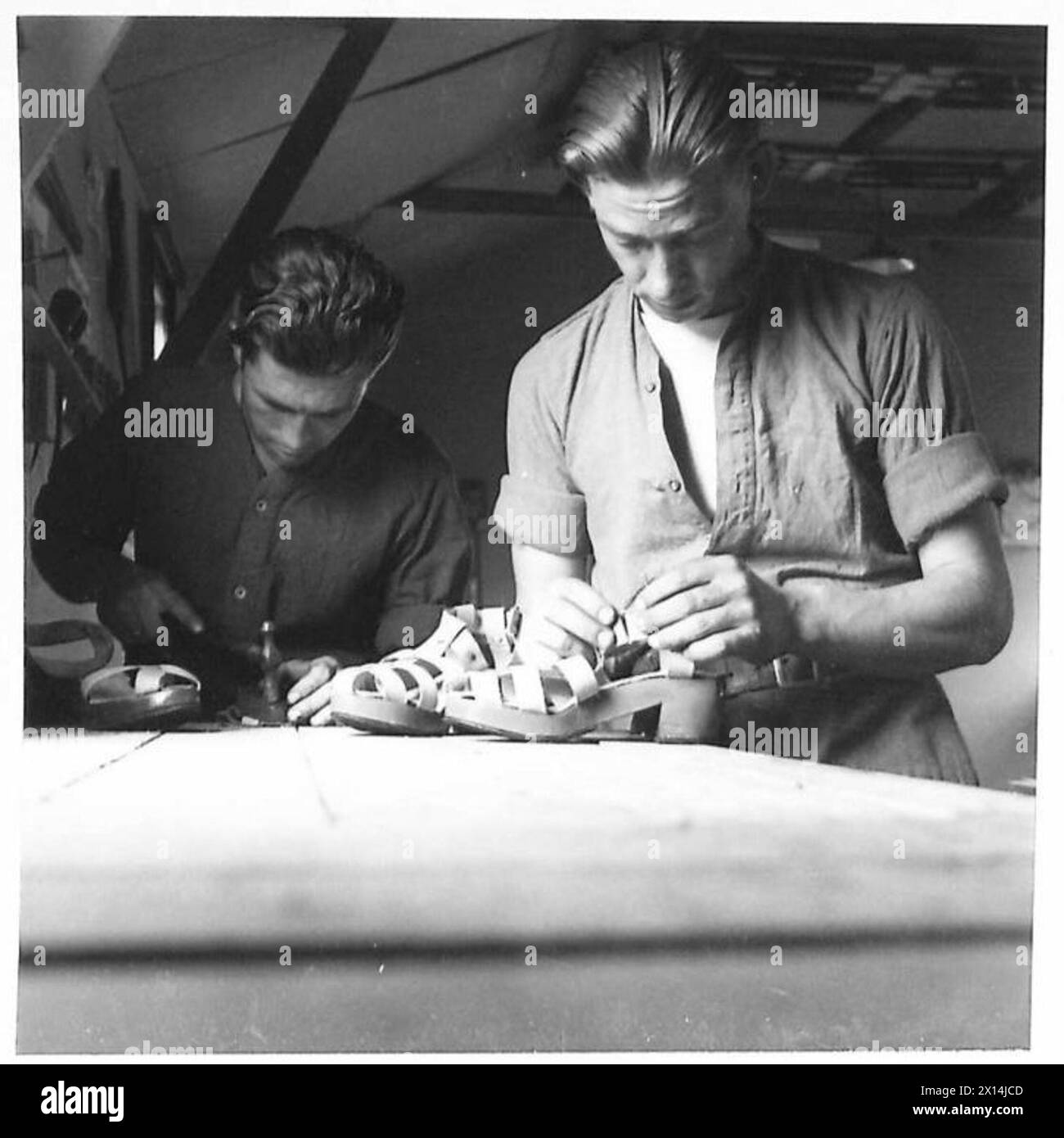 All'Anti-Aircraft Command Education Wing di St. Neots, Huntingdon, il personale militare condusse un corso progettato per addestrare soldati analfabeti. Foto Stock