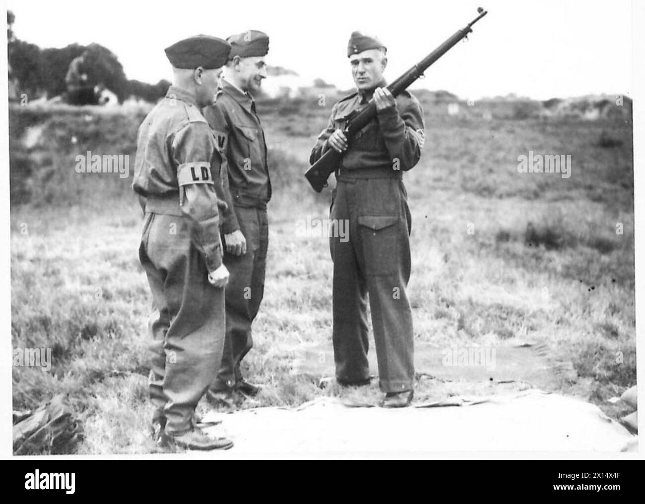 Rappresentazione delle attività e del personale dell'esercito britannico in Gran Bretagna durante il periodo 1939-1945. Foto Stock