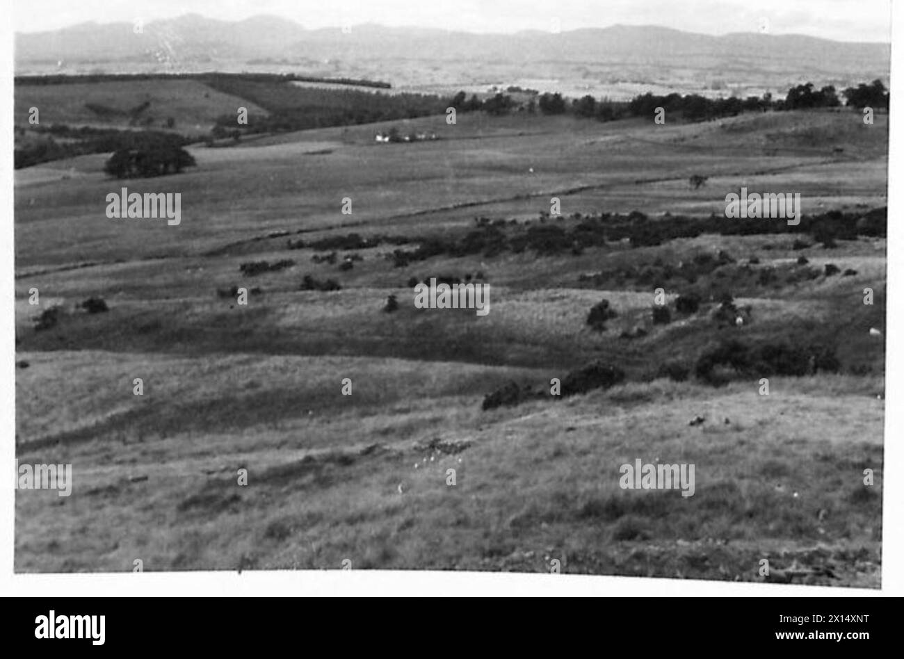 I punti di osservazione mostrano un nuovo fucile e un raggio di tiro di Stirling, Stirlingshire, utilizzato per l'addestramento militare e la pratica di bersagli. Foto Stock