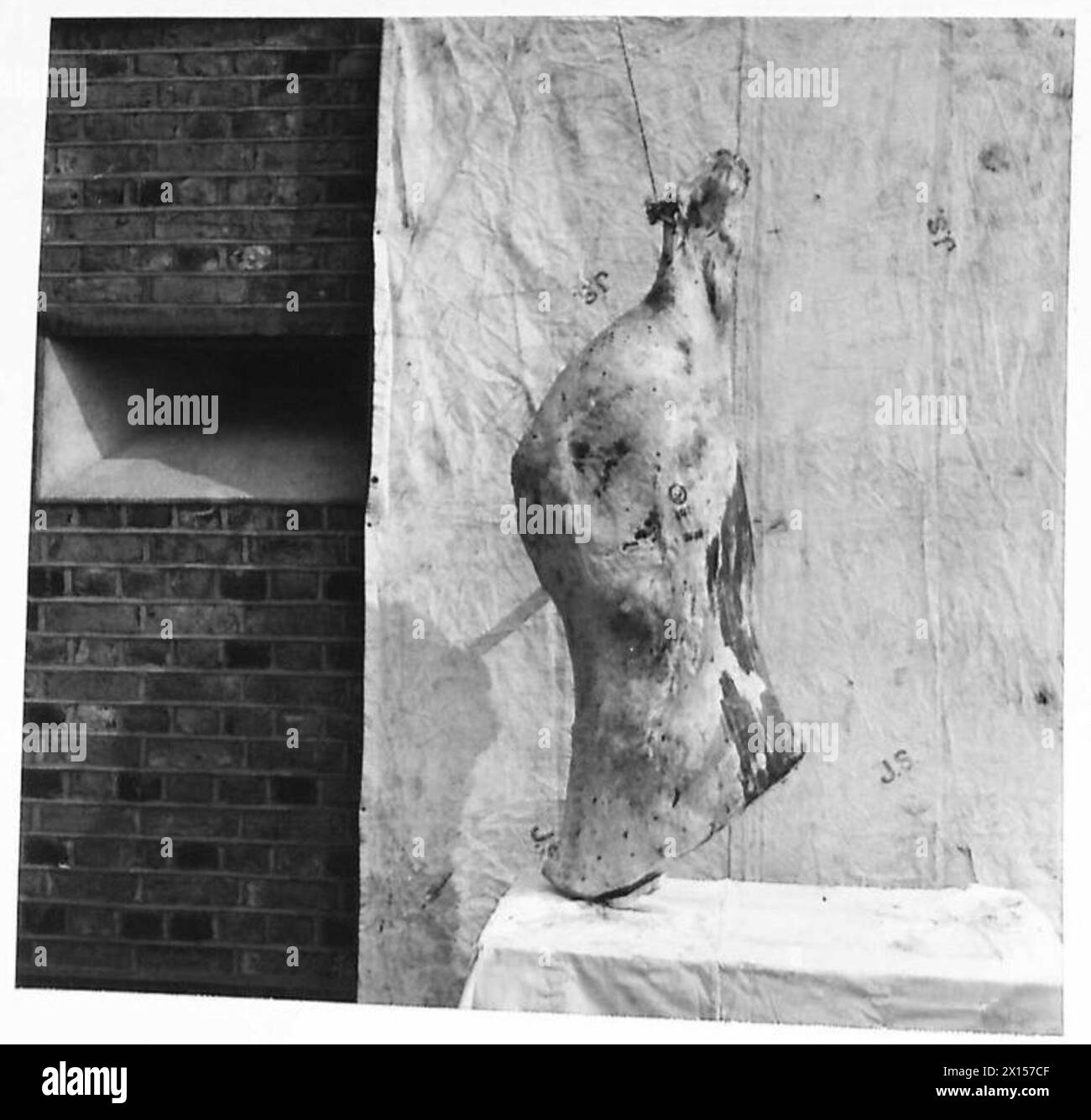 Giunti di manzo preparati per le razioni e la distribuzione al personale dell'esercito britannico. Foto Stock