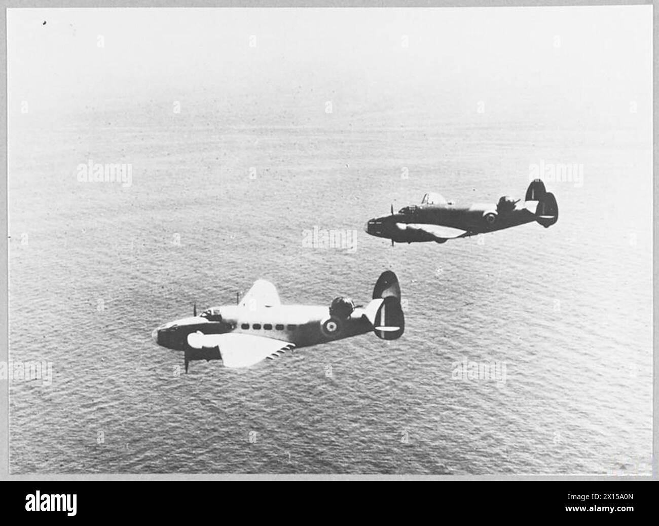 Il Lockheed Hudson Mark 1 era un aereo da pattuglia e trasporto di costruzione britannica, alimentato da due motori Wright Cyclone, utilizzati per la ricognizione e i bombardamenti leggeri. Foto Stock