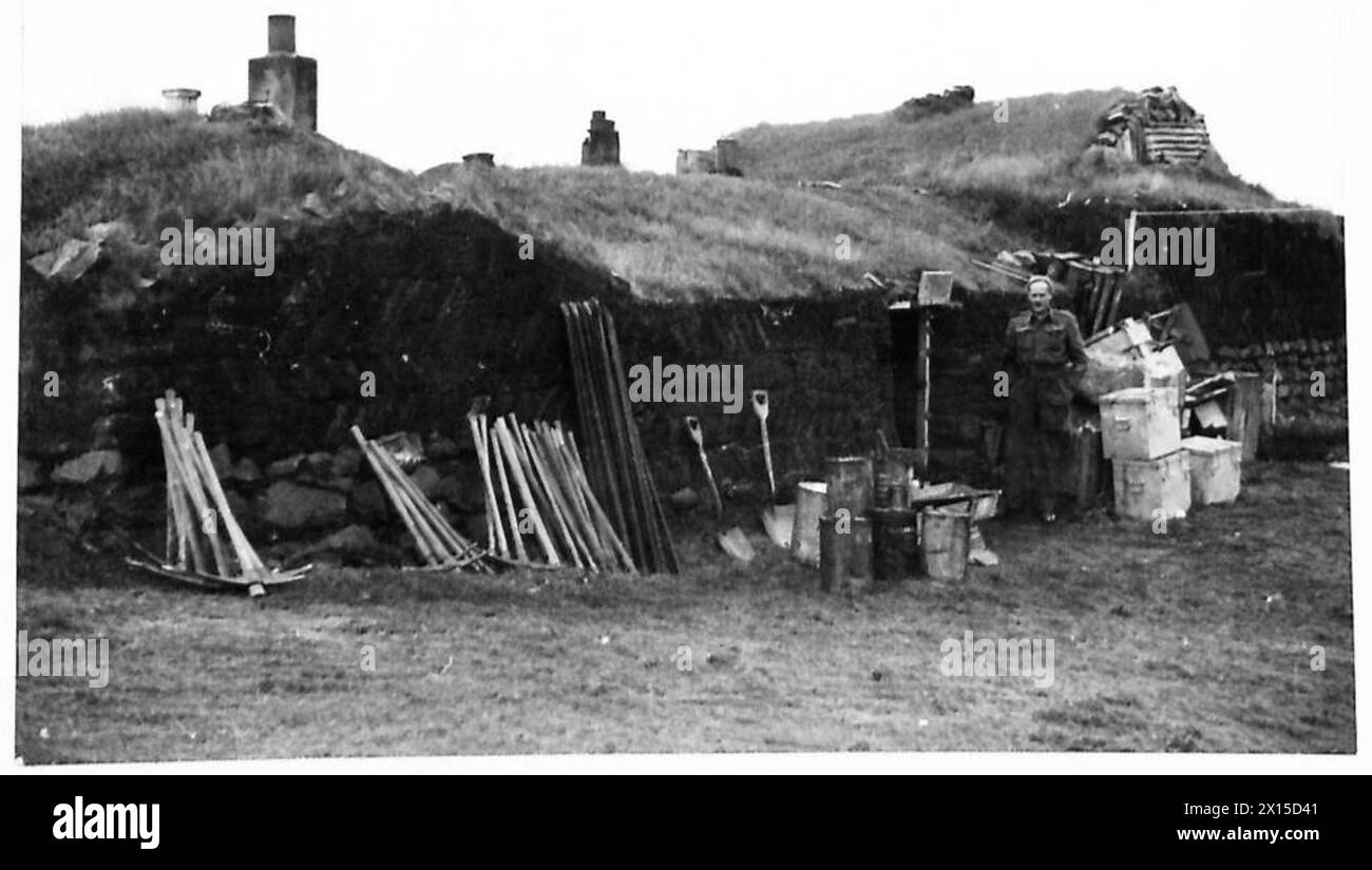 Una panoramica delle operazioni e del personale dell'esercito britannico in Gran Bretagna durante la seconda guerra mondiale, 1939-1945. Foto Stock