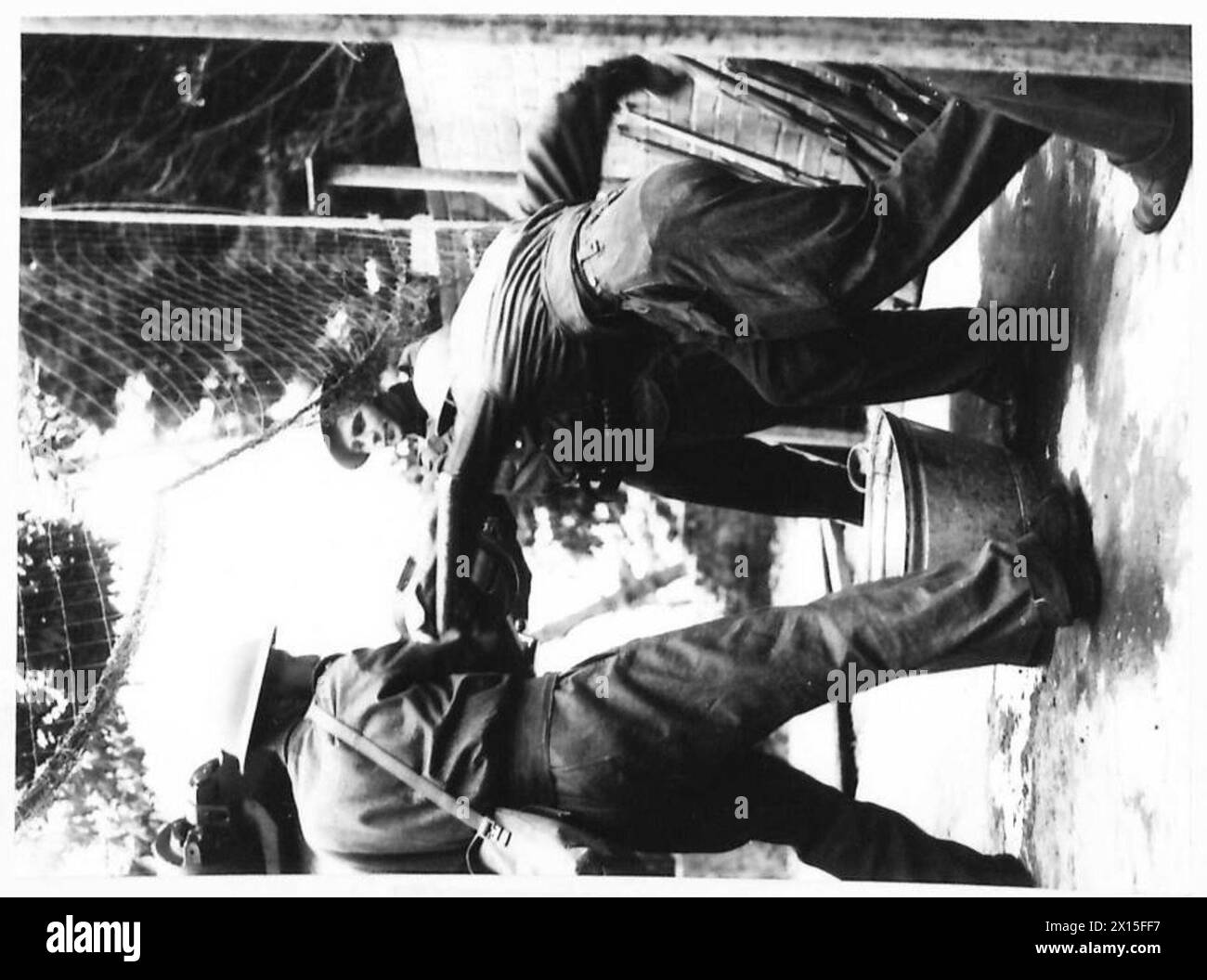 Operazioni, addestramento e attività dell'esercito britannico all'interno della Gran Bretagna durante il 1939-1945. Foto Stock