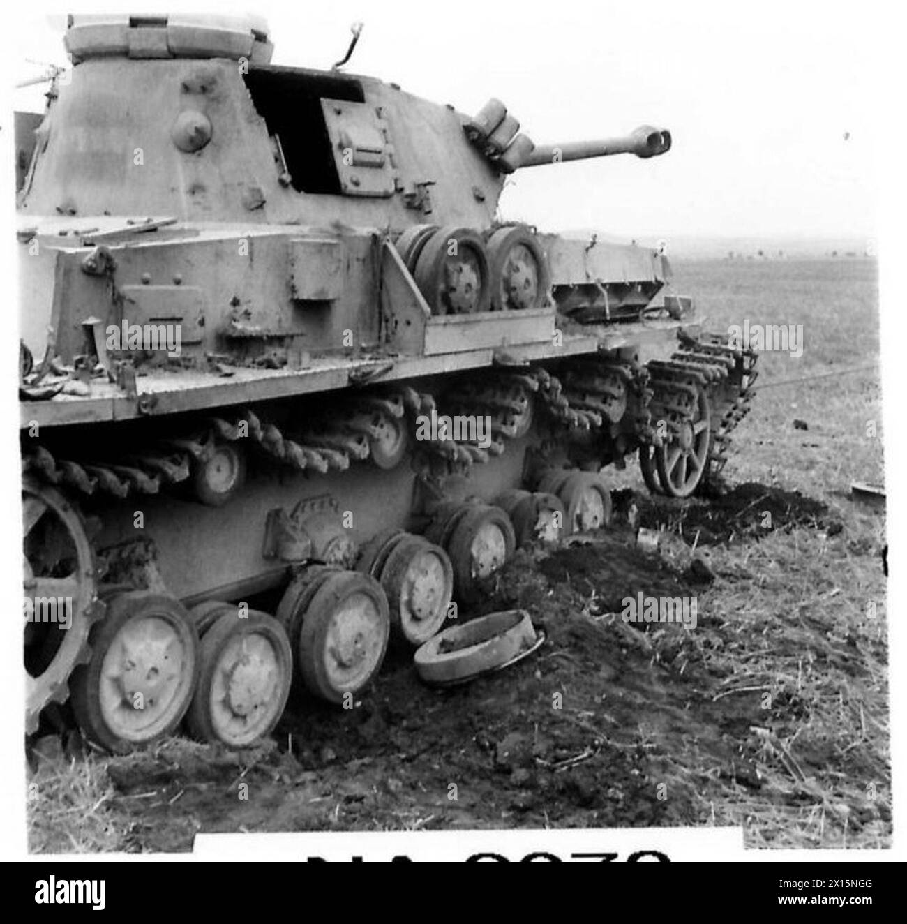 I danni derivanti dal terzo test condotto dall'esercito britannico sono registrati a scopo di documentazione Foto Stock