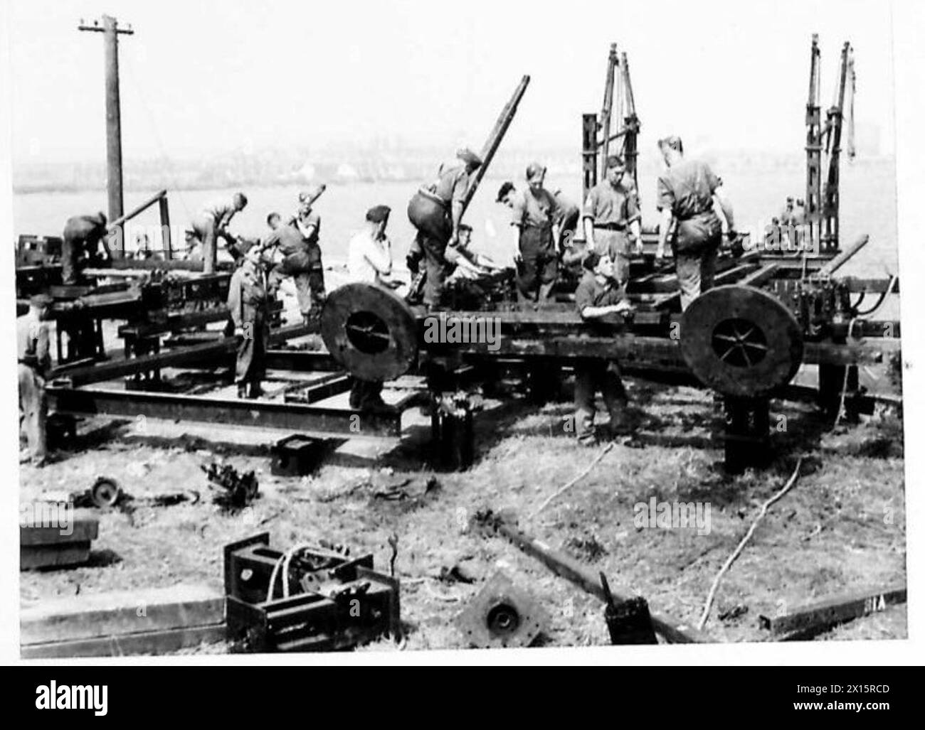 Il materiale speciale T.N.3 è documentato a Barry per scopi operativi e di addestramento dell'esercito britannico. Foto Stock Il materiale speciale T.N.3 è documentato a Barry per scopi operativi e di addestramento dell'esercito britannico. Foto Stock