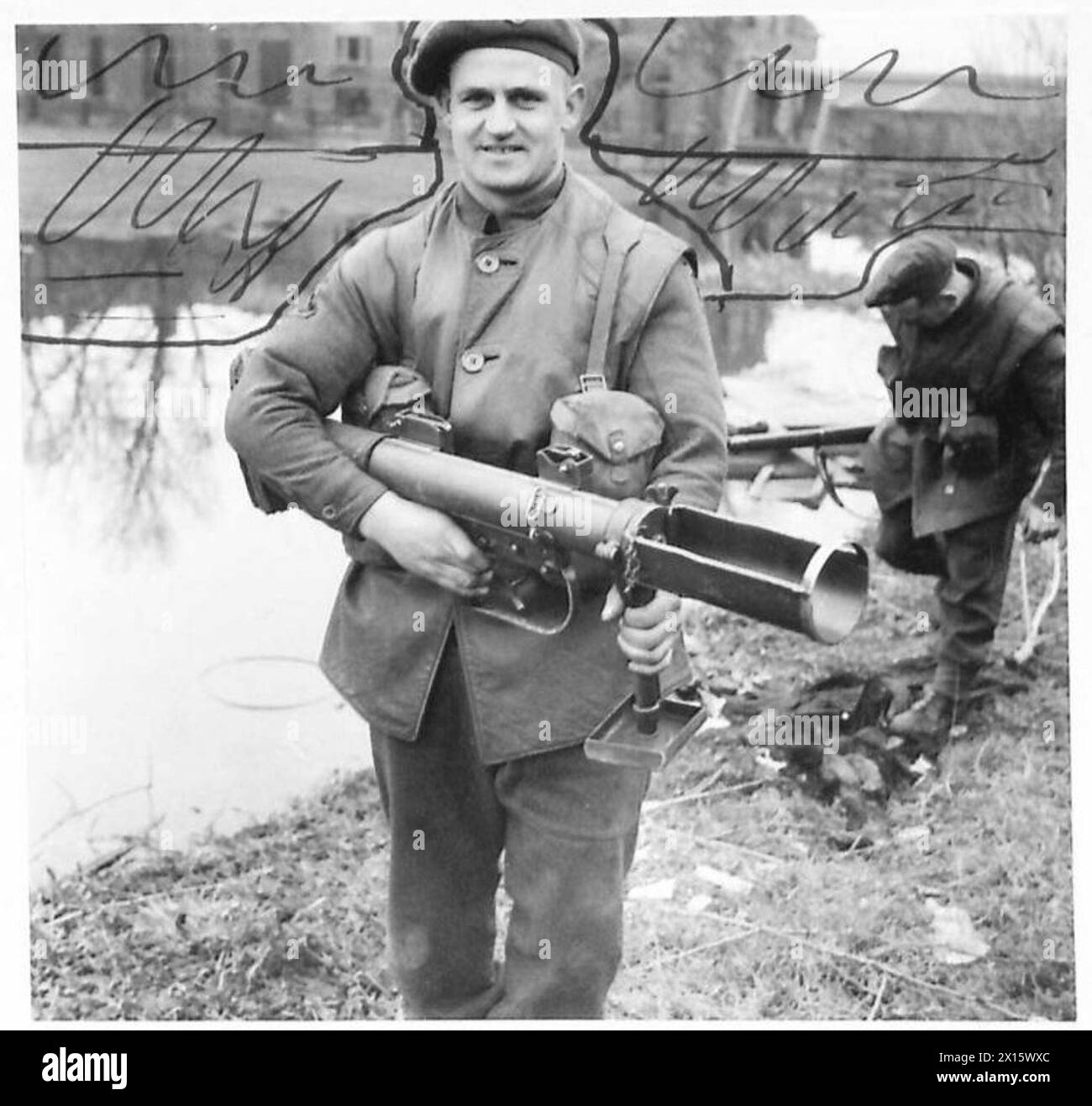 Caporale Edwards Koyli dell'esercito britannico, 21st Army Group, fotografato per Kemsley Newspapers a Sheffield. Foto Stock