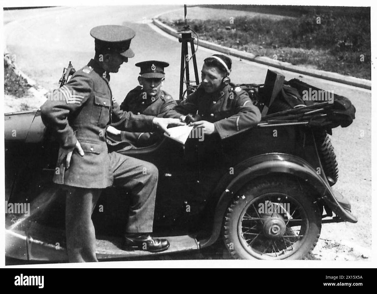 Personale dell'esercito britannico di stanza e operante in Gran Bretagna durante il periodo 1939-1945. Foto Stock