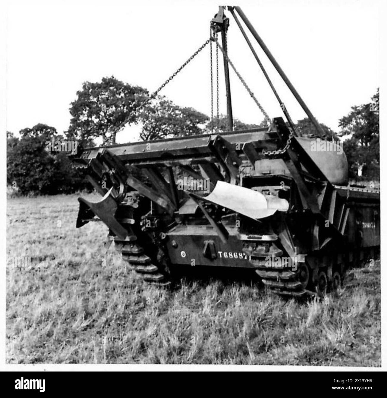 Le fotografie sono state scattate presso il quartier generale della 79th Armoured Division dell'esercito britannico Foto Stock