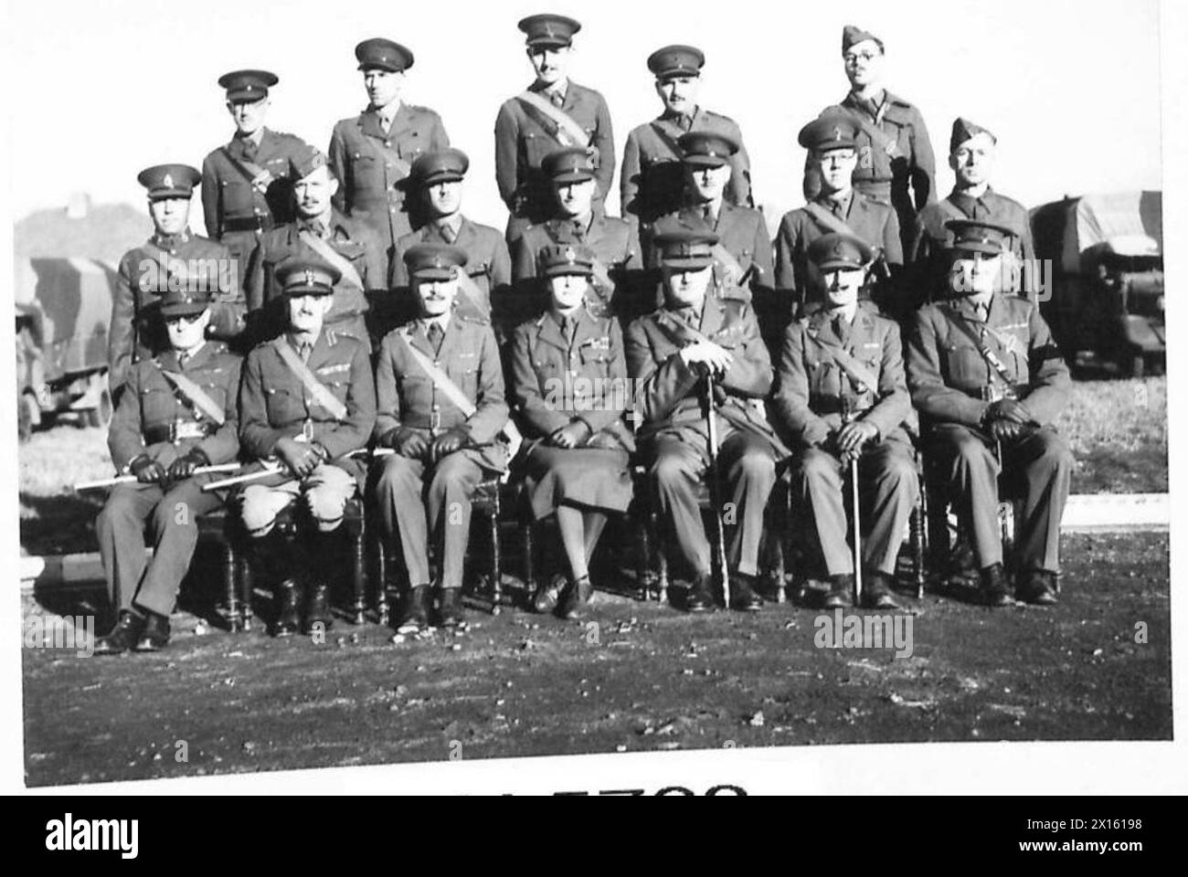 Panoramica delle unità, del personale e delle operazioni dell'esercito britannico nel periodo 1939-1945. Foto Stock