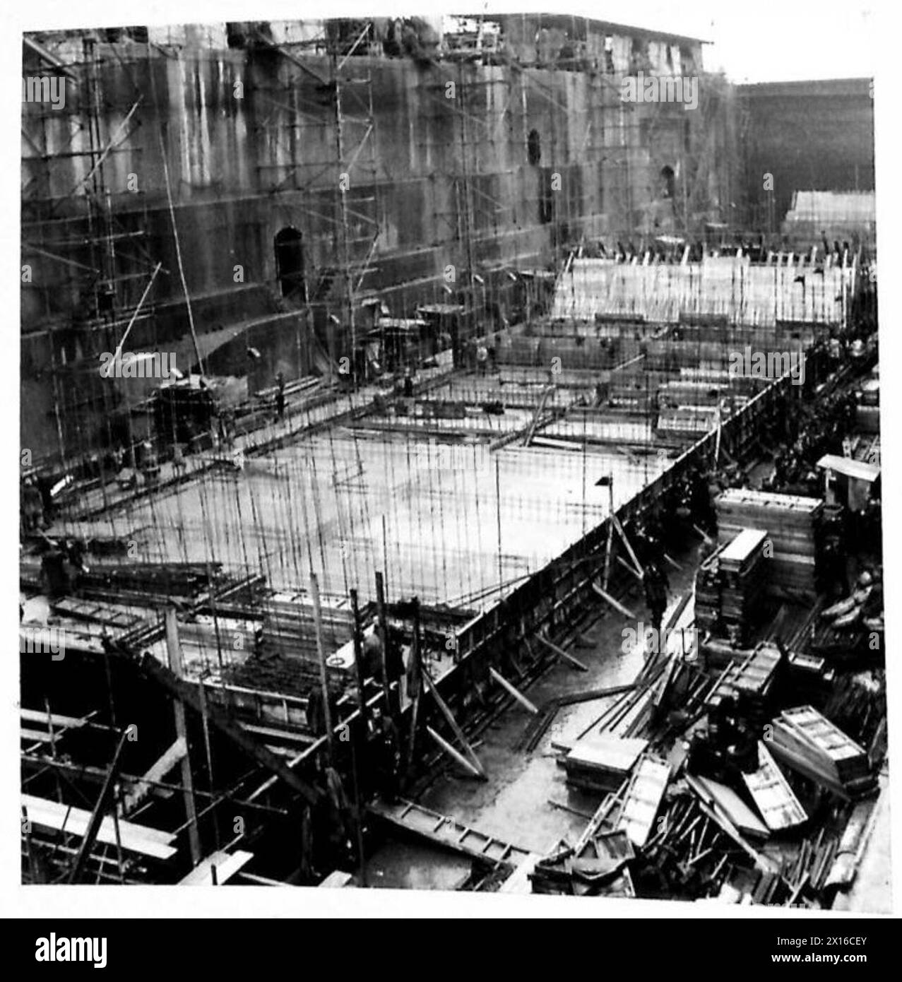 L'unità dell'esercito britannico A1/38, gestita dall'appaltatore Laing, esegue un incarico speciale. Foto Stock