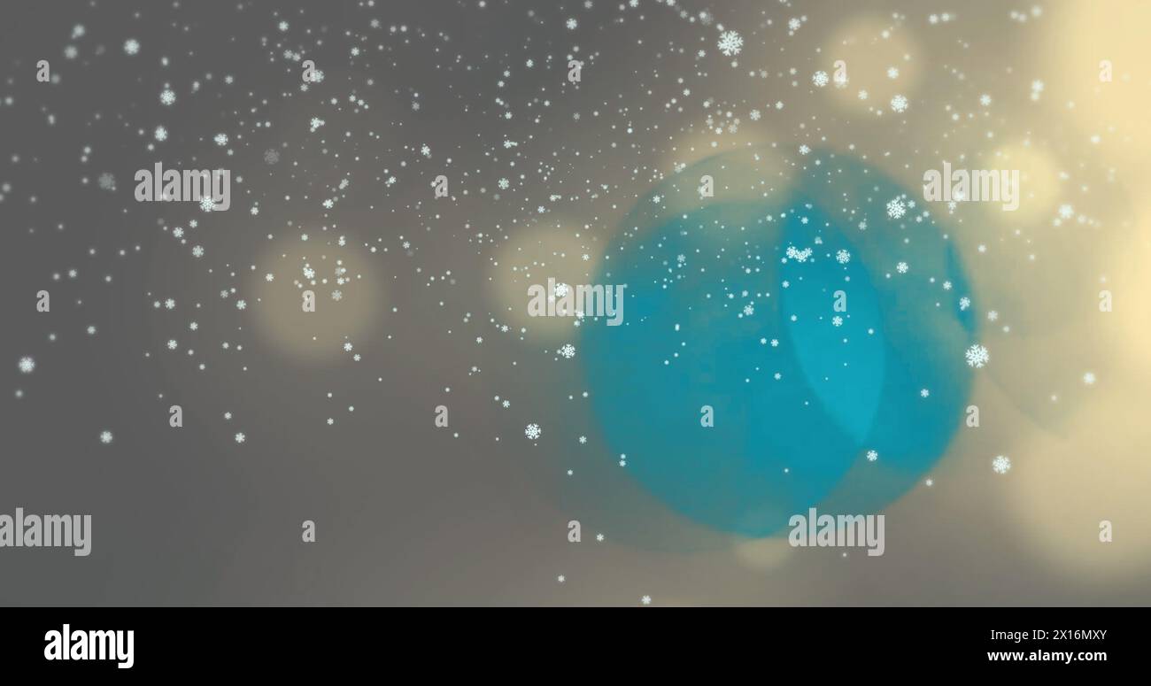 Immagine del globo e degli spot sopra i punti di luce Foto Stock