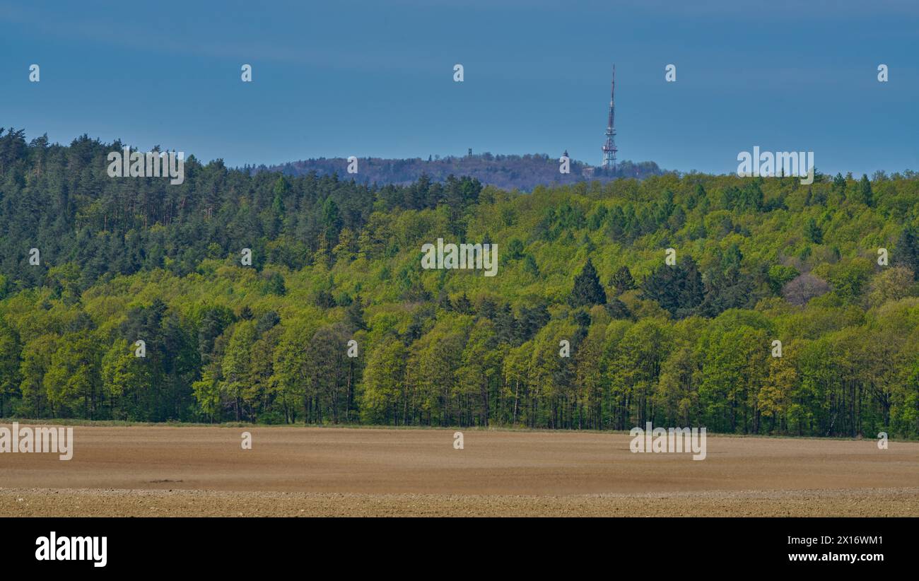 Paesaggio rurale primaverile della bassa Slesia Polonia Foto Stock