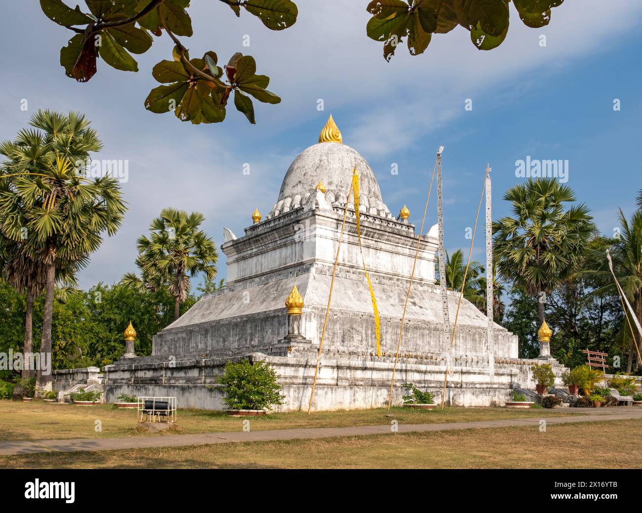 Stupa del tempio Wat Wisunarat, Luang Prabang, Laos Foto Stock