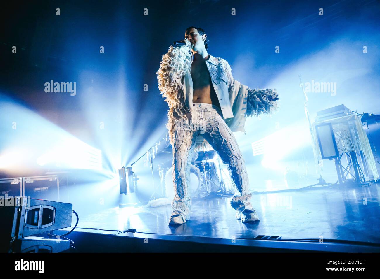 Milano, Italia. 11 aprile 2024. Cosmo si esibisce dal vivo all'Alcatraz di Milano, l'11 aprile 2024. (Foto di Alessandro Bremec/NurPhoto) credito: NurPhoto SRL/Alamy Live News Foto Stock