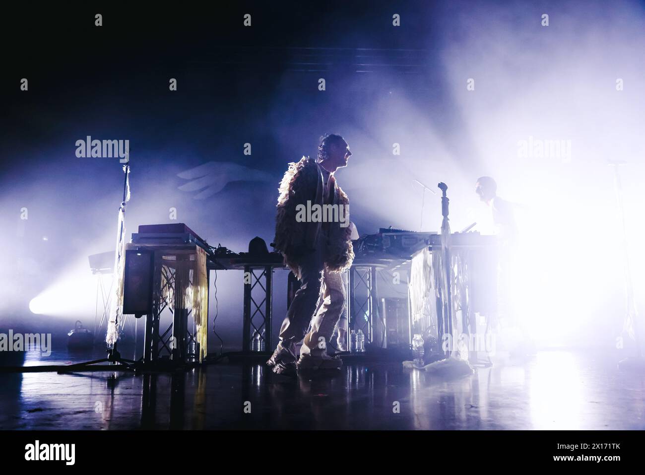 Milano, Italia. 11 aprile 2024. Cosmo si esibisce dal vivo all'Alcatraz di Milano, l'11 aprile 2024. (Foto di Alessandro Bremec/NurPhoto) credito: NurPhoto SRL/Alamy Live News Foto Stock