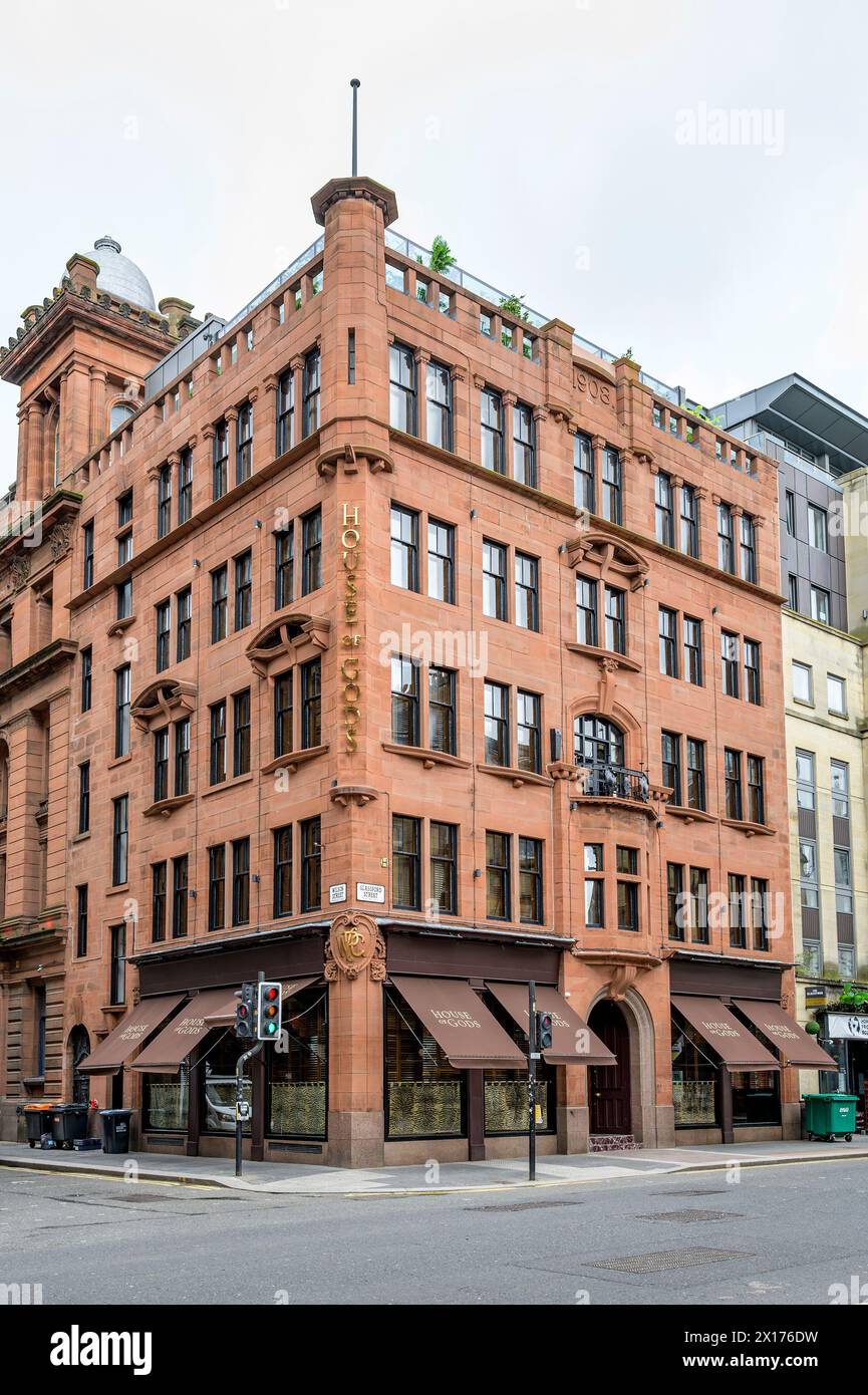 House of Gods nuovo hotel in Glassford Street, Glasgow, Scozia, Regno Unito, Europa Foto Stock