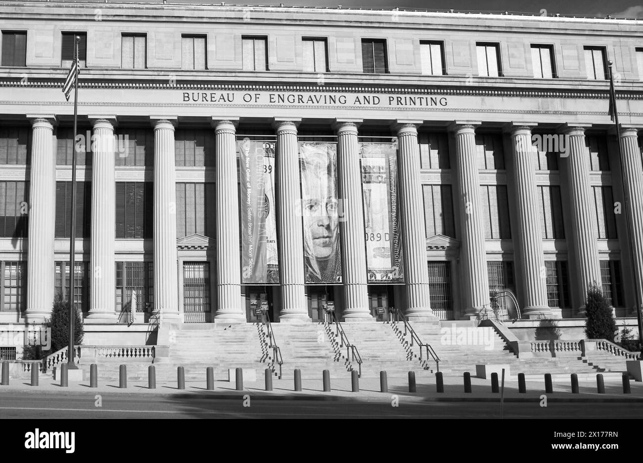 Ufficio di presidenza di incisione edificio a Washington DC, Stati Uniti d'America Foto Stock
